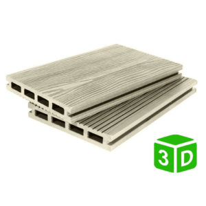 Террасная доска из ДПК 3D 135*20 мм